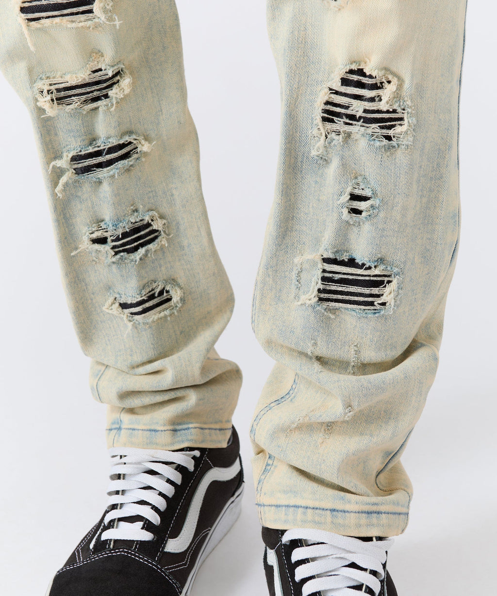 Distressed Rip and Frayed Denim - Light Blue