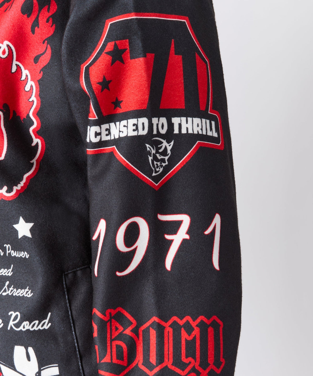 Dodge Demon Varsity Jacket -  Black
