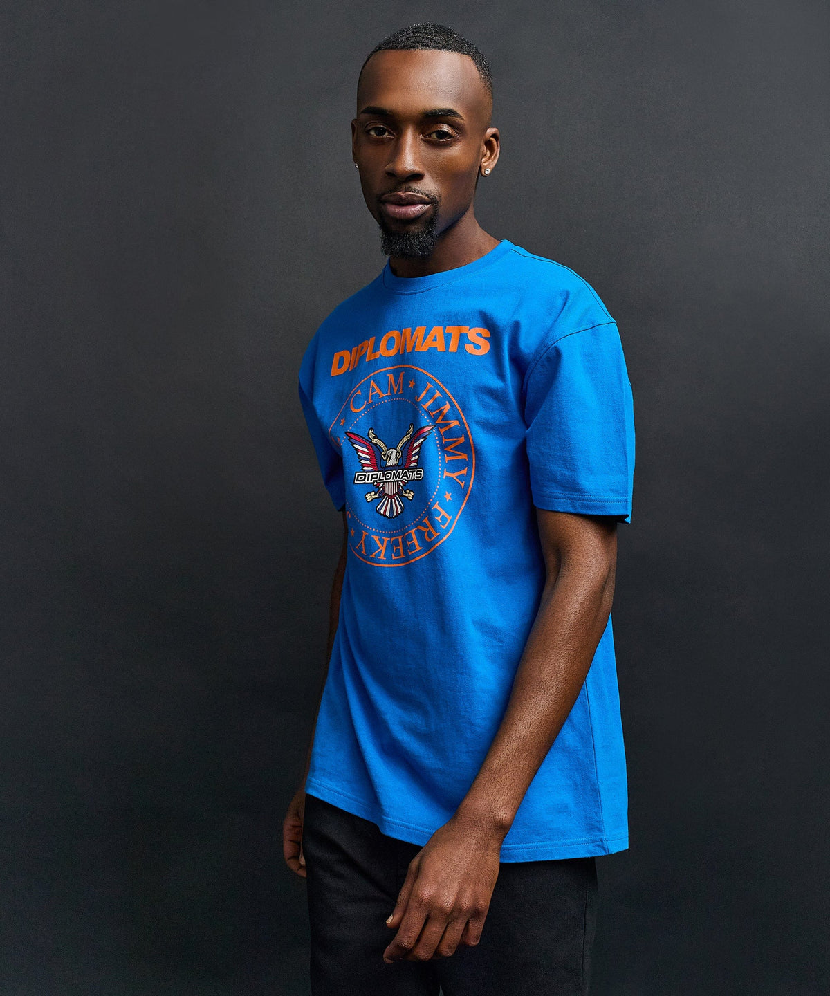 Dipset Crest Graphic Short Sleeve Tee - Blue