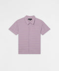 Diamond Plate Viscose Short Sleeve Shirt - Mauve