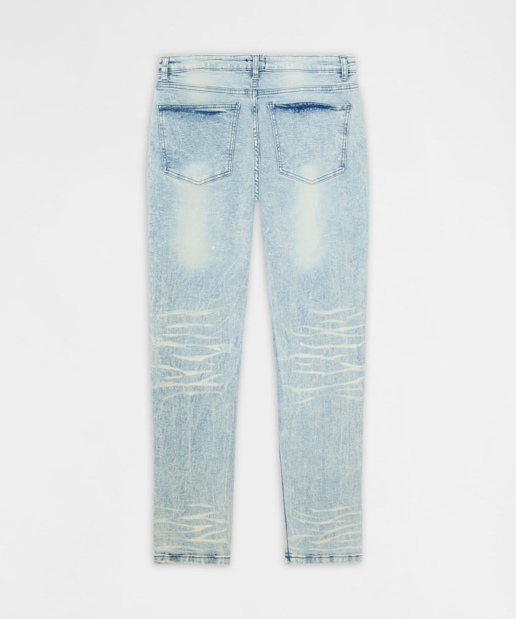 Distressed Rip and Frayed Denim - Light Blue